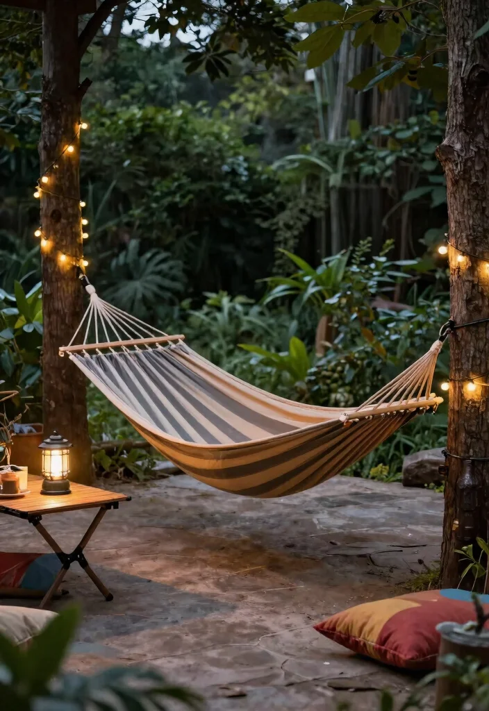 15 Hamacas para Patio Que Caben en Espacios Pequeños - 2. Portable Camping Hammock 1