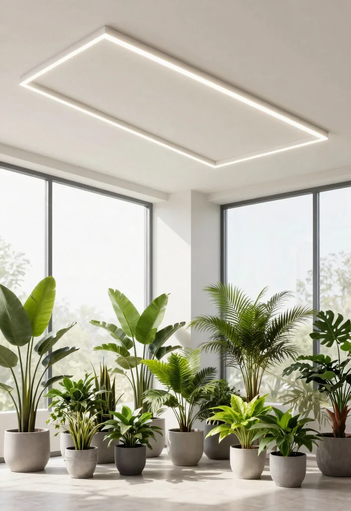 15 LED Ceiling Lights Ideas That Save Energy Without Looking Clinical - 3. Sleek Minimalist Designs for Subtle Elegance 1