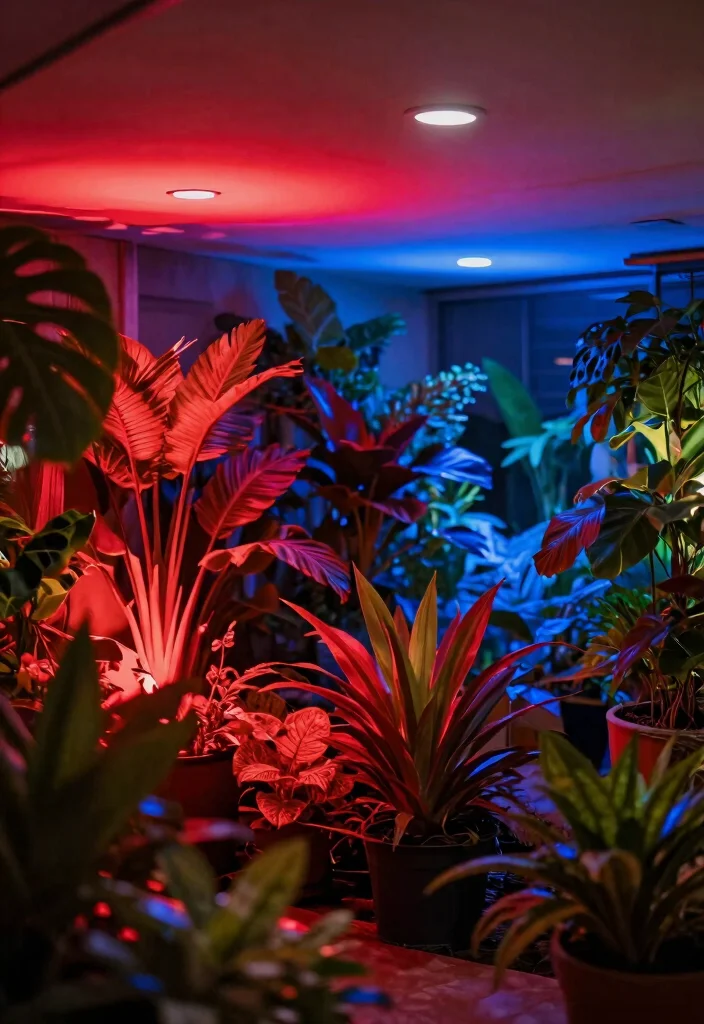 15 LED Ceiling Lights Ideas That Save Energy Without Looking Clinical - 7. Color-Changing LED Lights for Mood and Growth 1