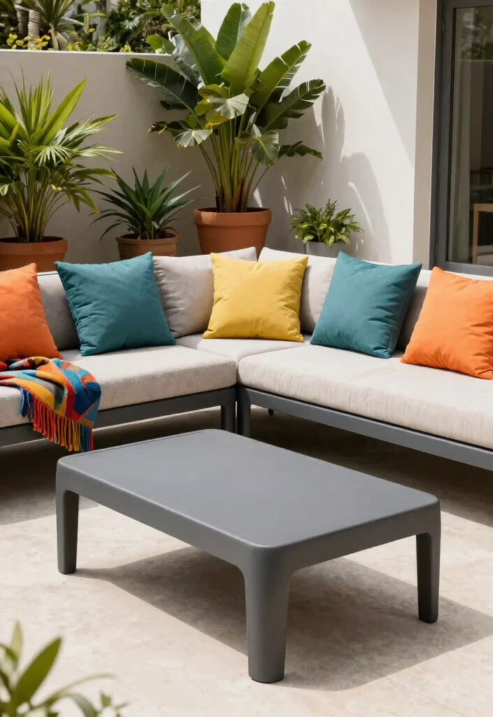 15 Modern Patio Furniture Ideas That Withstand Rain and Sun - 10. Durable Resin Furniture 1