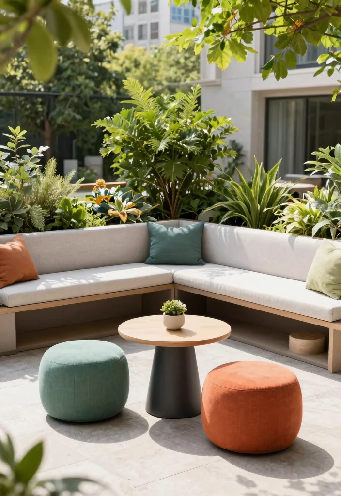 15 Modern Patio Furniture Ideas That Withstand Rain and Sun - 15. Smart Seating Solutions 1