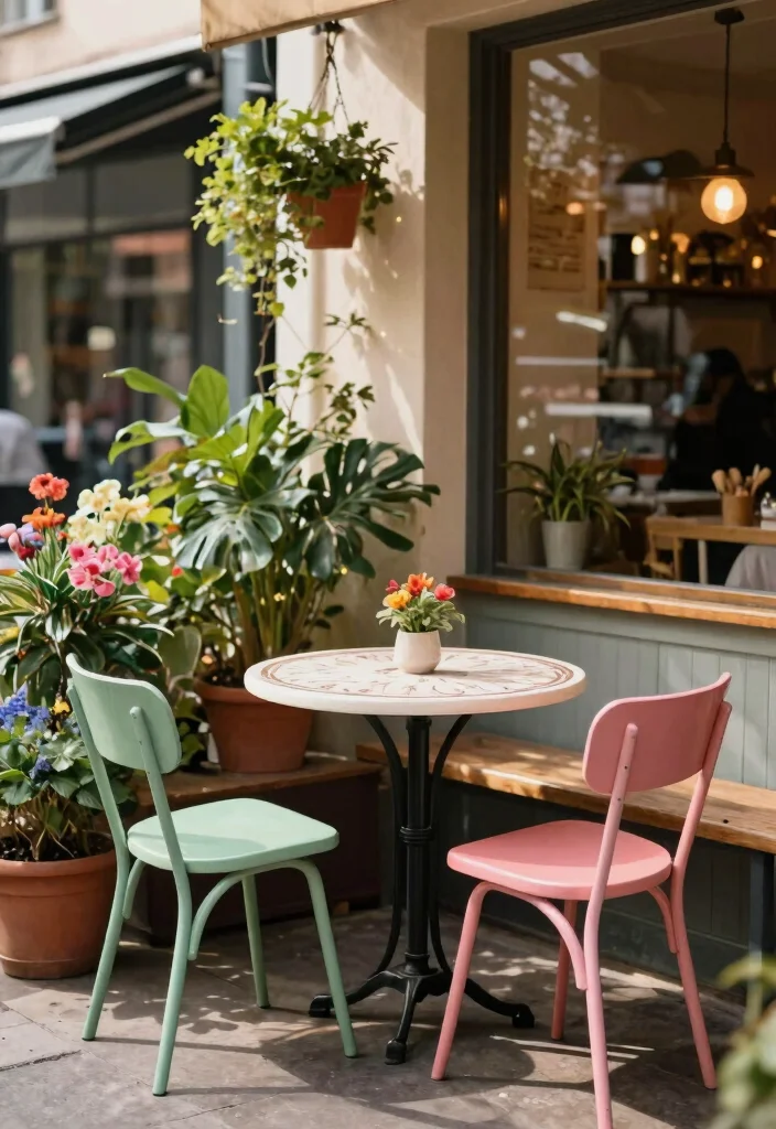 15 Modern Patio Furniture Ideas That Withstand Rain and Sun - 9. Artistic Bistro Sets 1