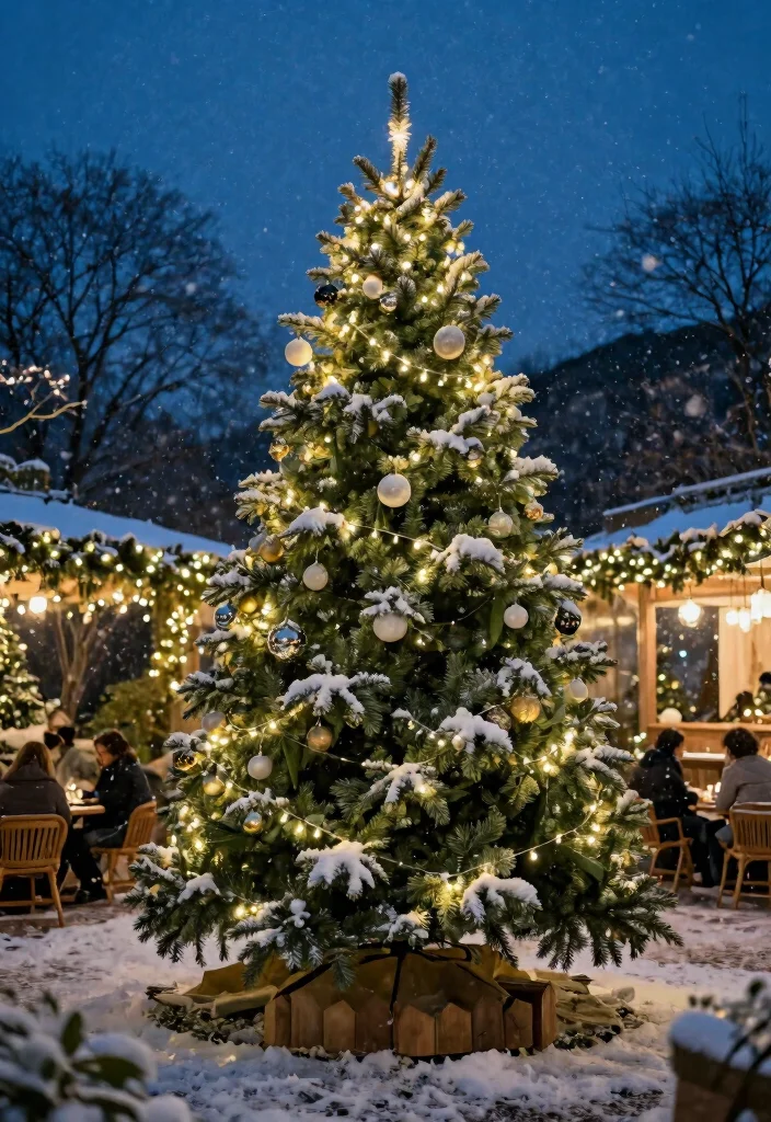 15 Outdoor Christmas Decor Ideas That Survive Wind and Rain - 10. Sustainable Christmas Trees 1