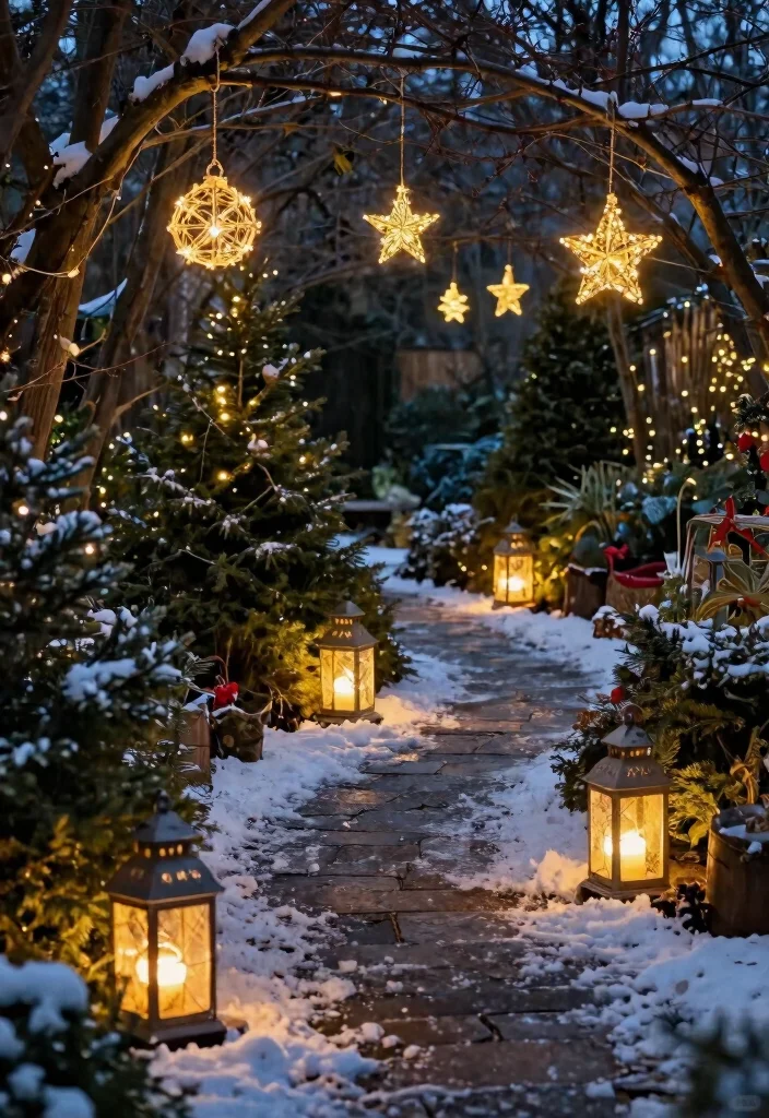15 Outdoor Christmas Decor Ideas That Survive Wind and Rain - 13. Festive Lanterns 1