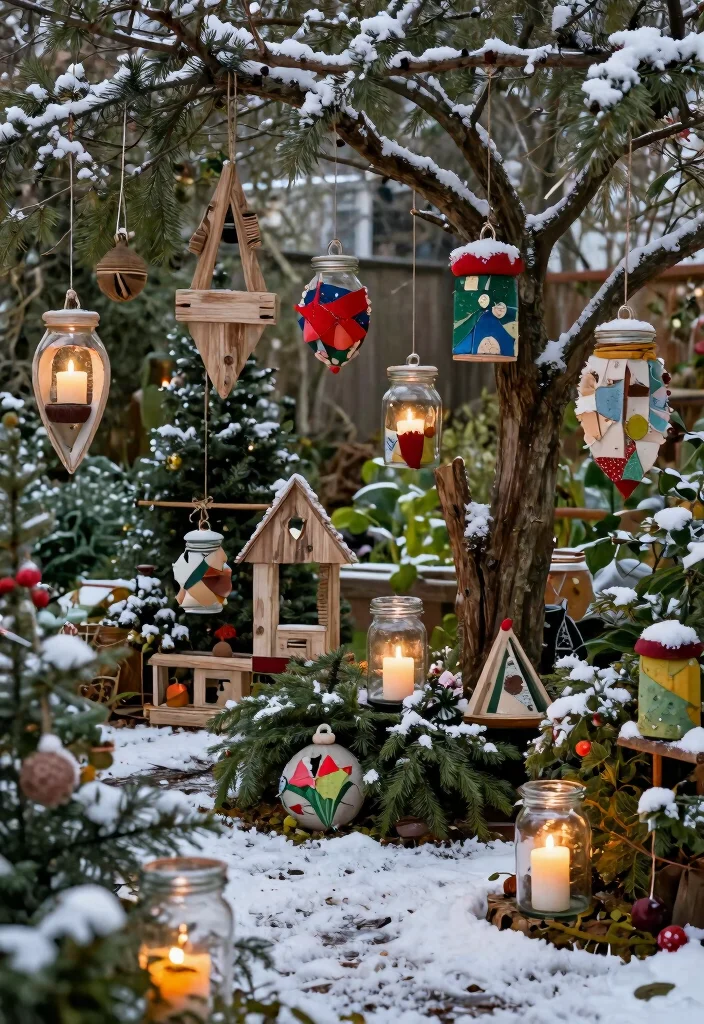 15 Outdoor Christmas Decor Ideas That Survive Wind and Rain - 15. Recyclable Decorations 1