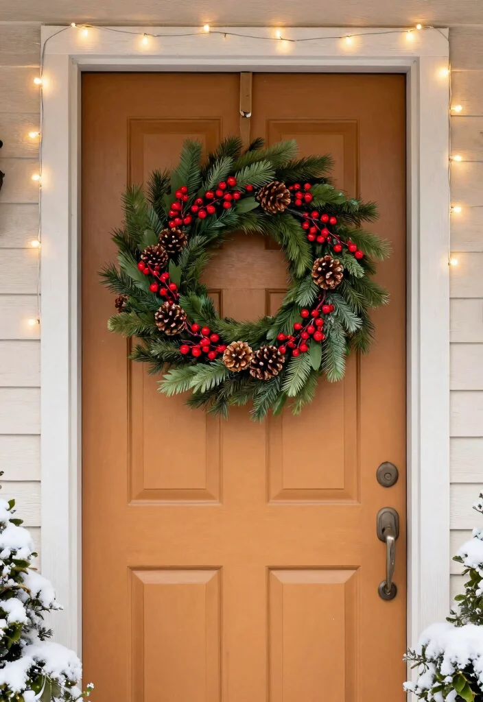 15 Outdoor Christmas Decor Ideas That Survive Wind and Rain - 3. Resilient Wreaths 1