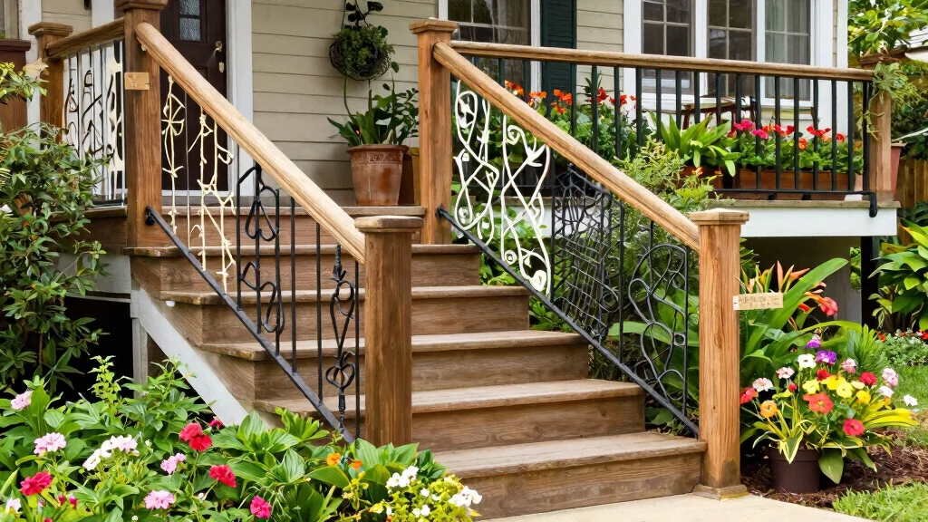 15 Outdoor Railings for Steps That Meet Code on a Budget