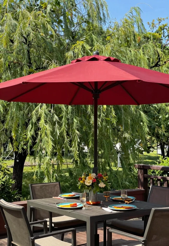15 Patio Covers Attached to House That Block Sun Without Full Construction - 4. Adjustable Patio Umbrellas for Versatile Solutions 1