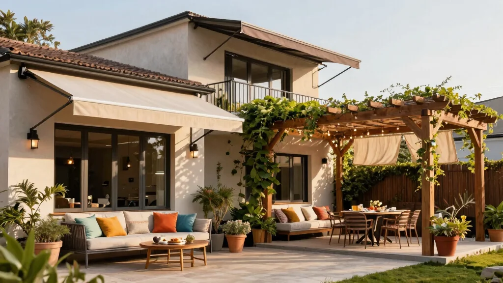 15 Patio Covers Attached to House That Block Sun Without Full Construction