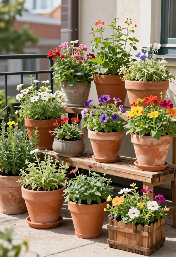 15 Patio Raised Garden Beds That Fit on Concrete or Pavers - 11. Container Garden Combos 1