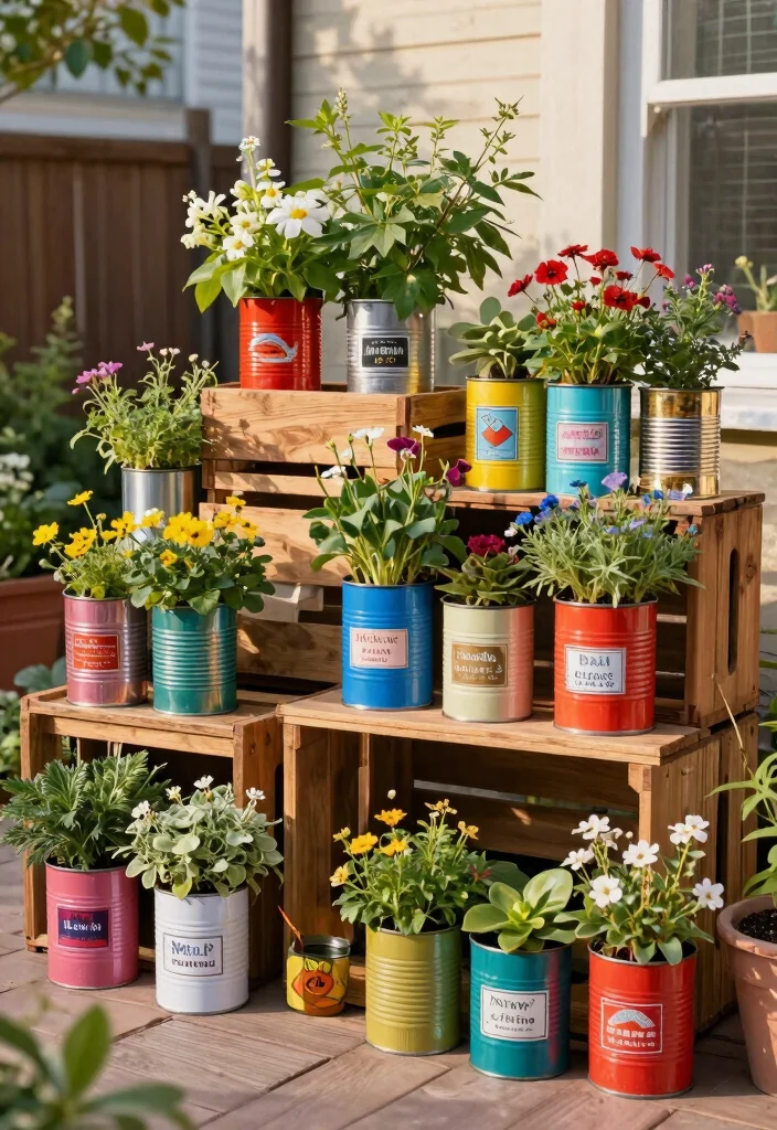 15 Patio Raised Garden Beds That Fit on Concrete or Pavers - 13. Recycled Containers 1