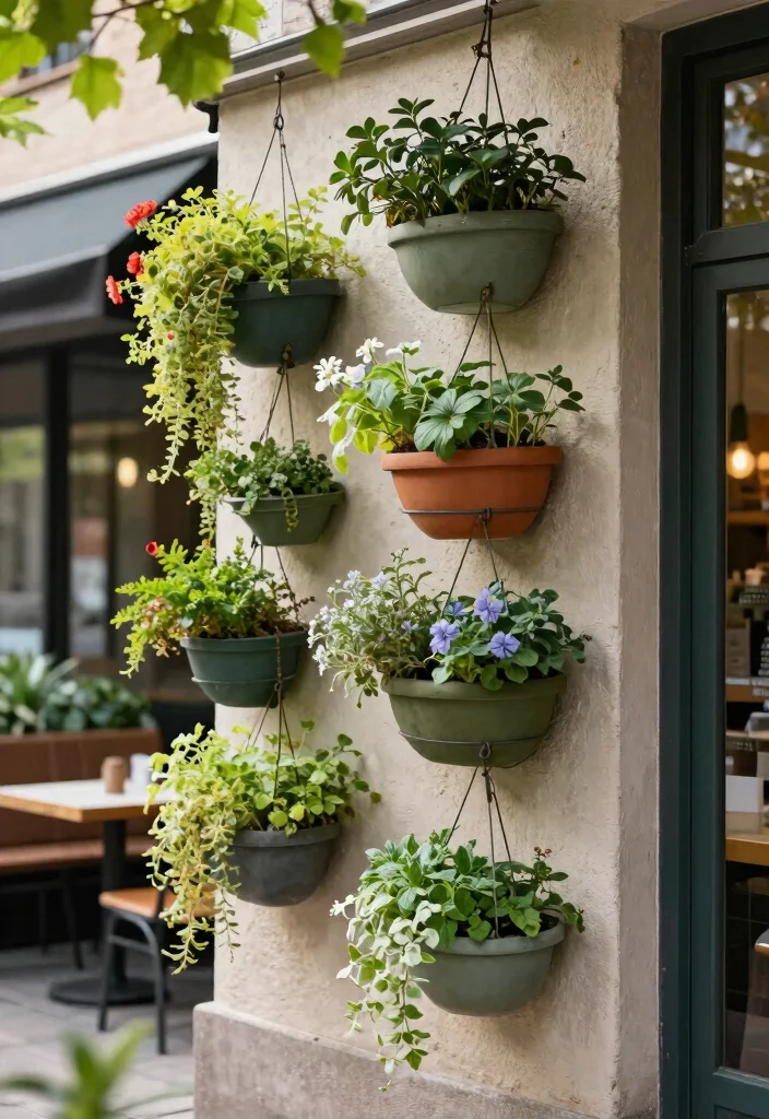 15 Patio Raised Garden Beds That Fit on Concrete or Pavers - 6. Hanging Wall Planters 1