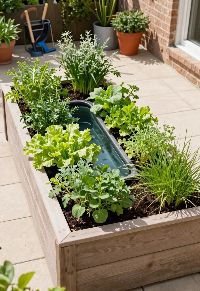 15 Patio Raised Garden Beds That Fit on Concrete or Pavers - 8. Self-Watering Raised Beds 1