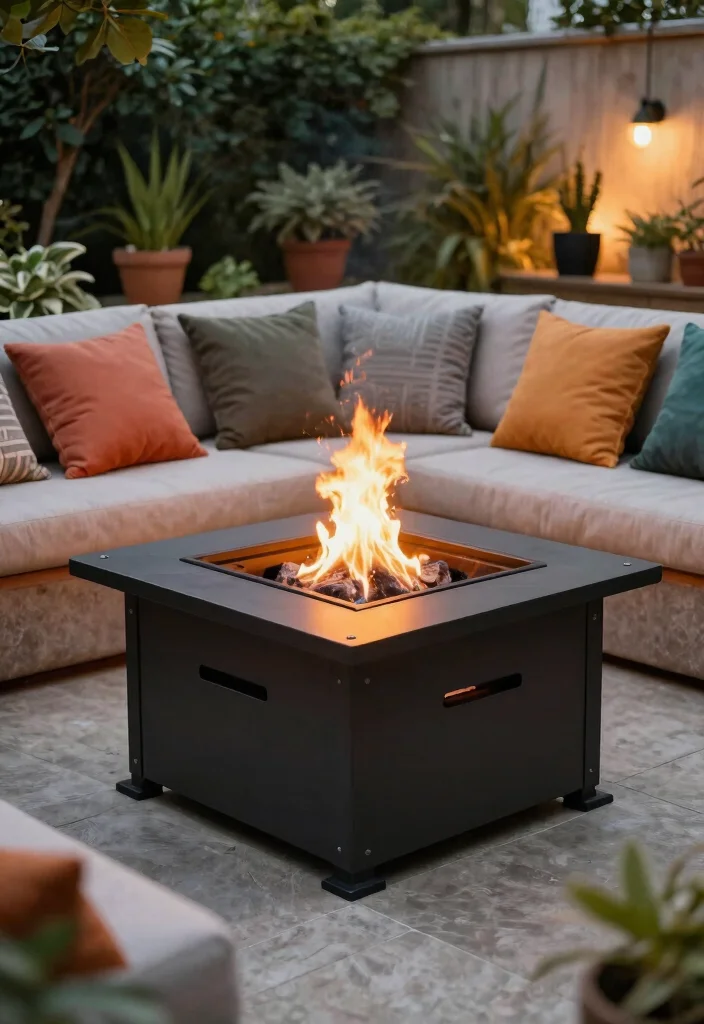 15 Pool Fire Pit Ideas That Are Safe and Meet Code Requirements - 11. Fire Pit with Bolted Grates 1
