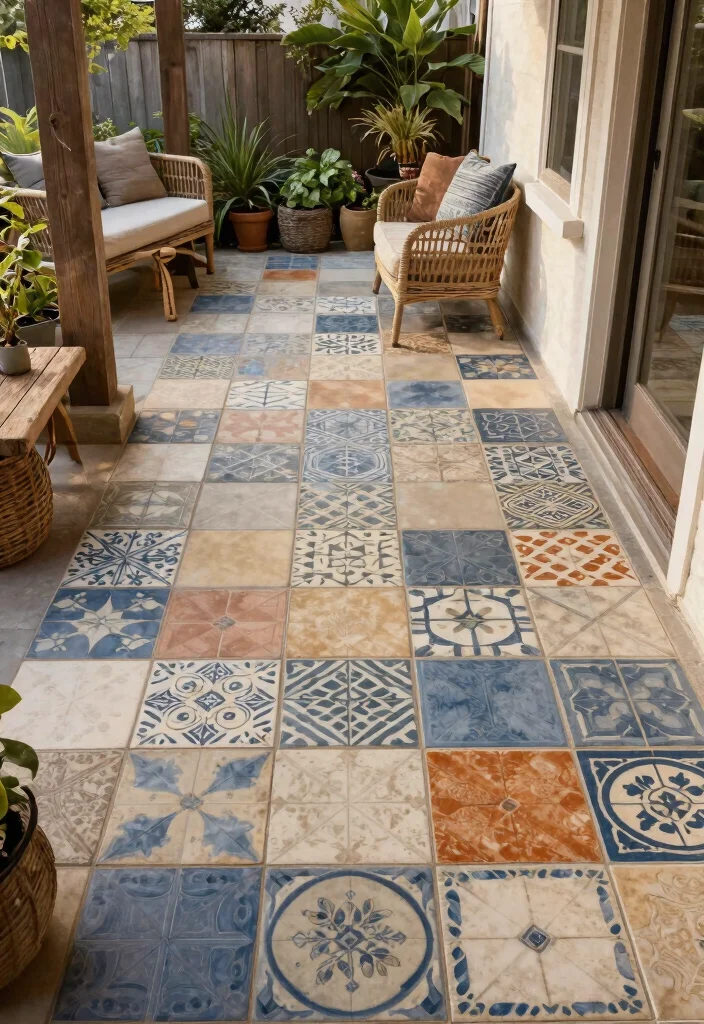 15 Porch Wall Tile Ideas That Cover Old Damaged Surfaces - 15. Sustainable Ceramic Tiles 1