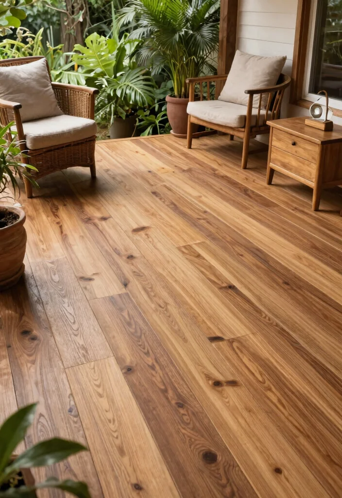 15 Porch Wall Tile Ideas That Cover Old Damaged Surfaces - 9. Biodegradable Wood Tiles 1