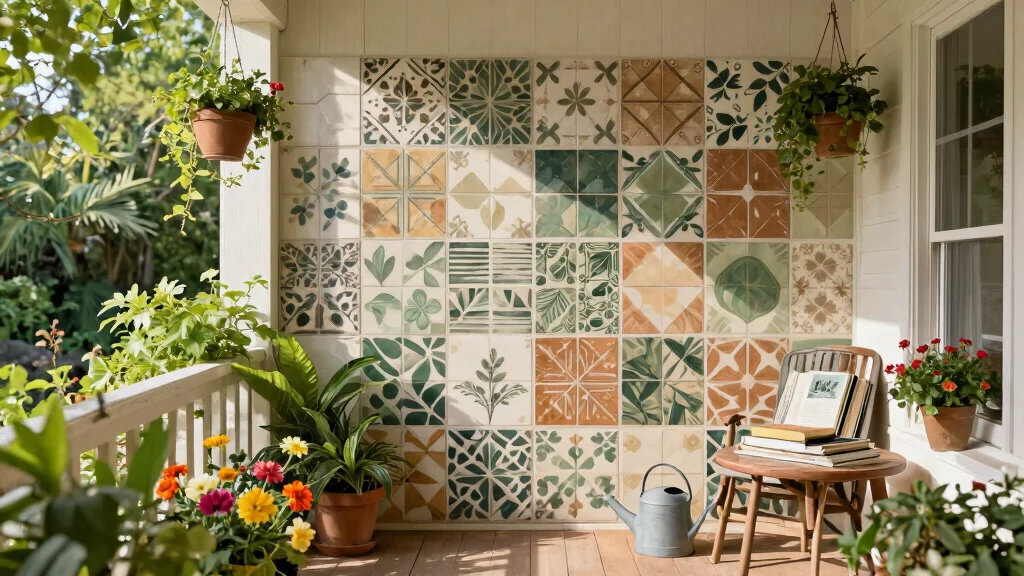 15 Porch Wall Tile Ideas That Cover Old Damaged Surfaces