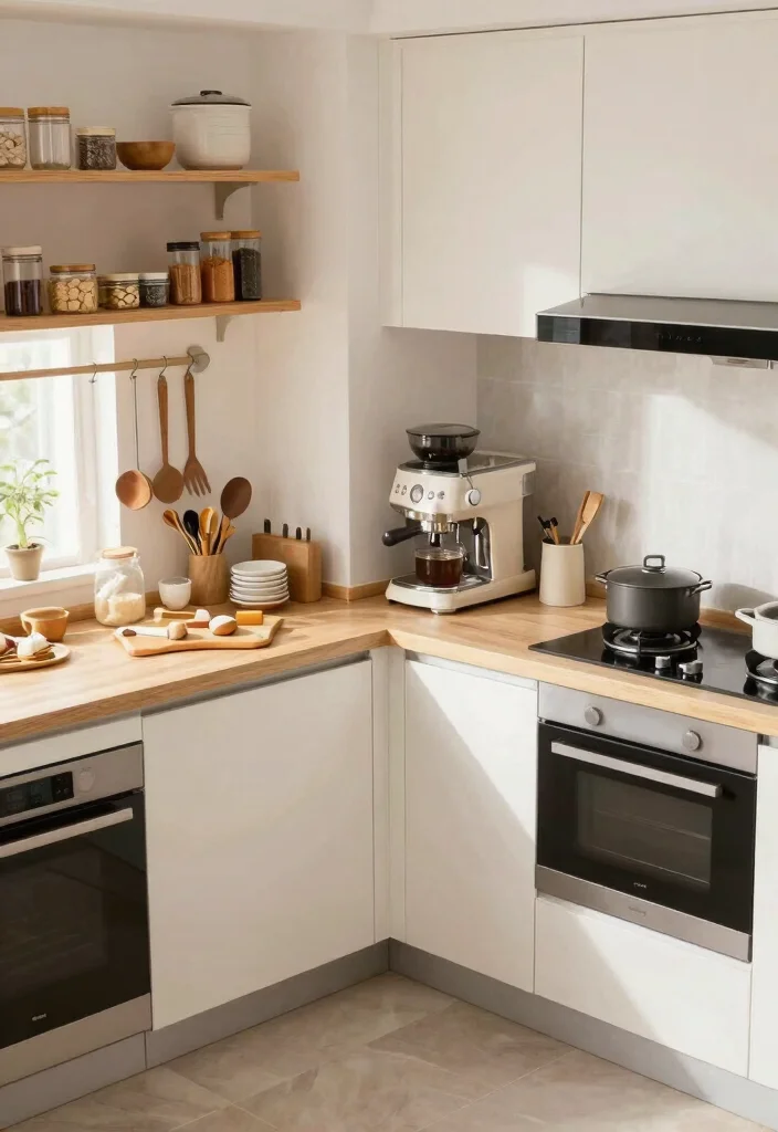 15 White Farmhouse Kitchen Ideas That Actually Stay Clean - 13. Create Separate Zones for Different Activities 1