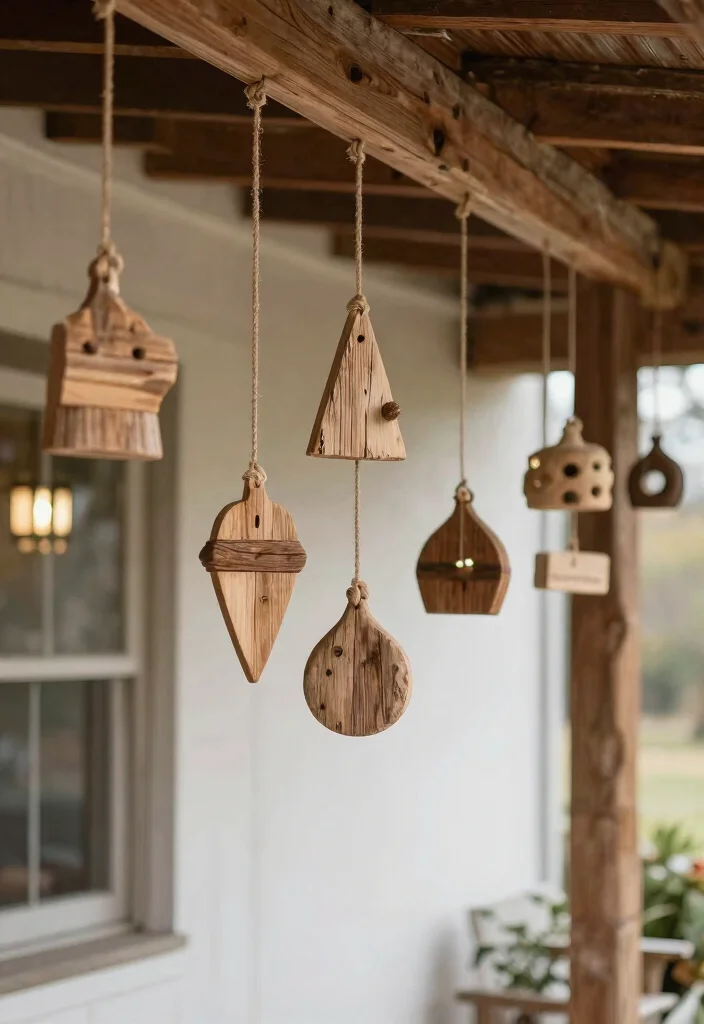 18 Porch Christmas Decorations That Stay Put Through Wind and Weather - 14. Reclaimed Wood Ornaments 1