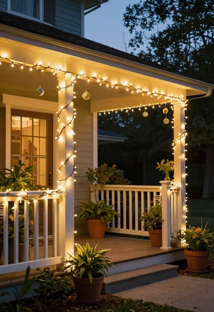 18 Porch Christmas Decorations That Stay Put Through Wind and Weather - 2. Eco-Friendly LED Lights 1