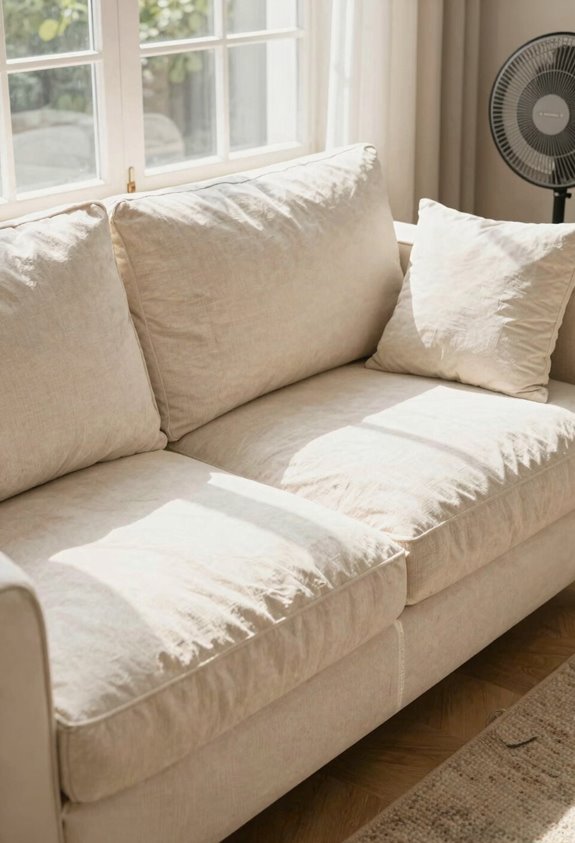 How to Machine Dry Your Couch Cushion Covers Safely 2 air dry cushions to prevent shrinkage