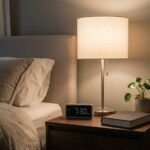 bedside lamp size guidance