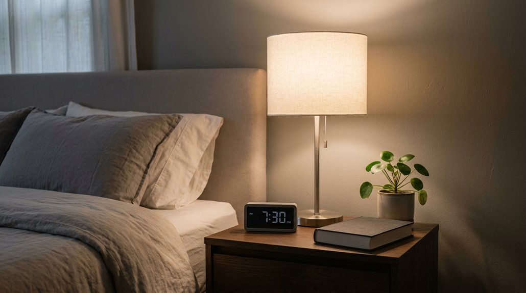 bedside lamp size guidance