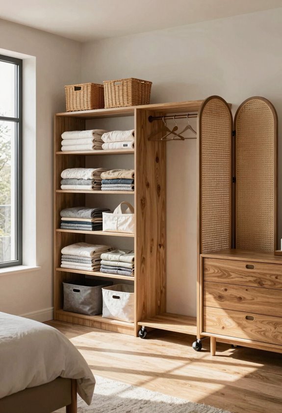 Does Your Bedroom Have to Have a Closet? 4 built in storage flexible wardrobes