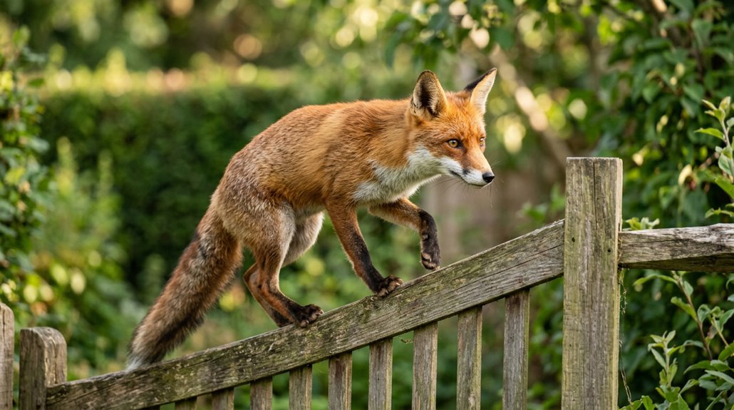 can foxes climb fences
