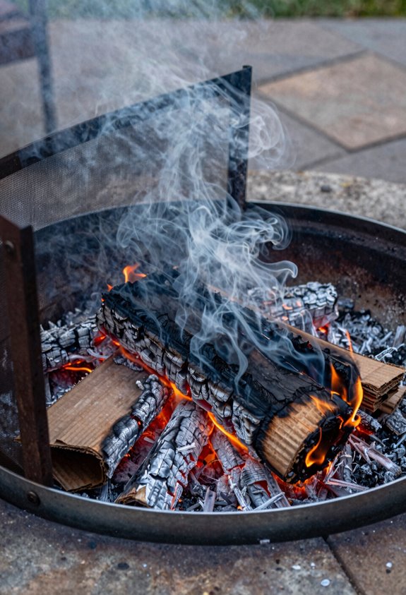 How to Safely Burn Cardboard in Your Fire Pit 4 cardboard smoke releases toxins