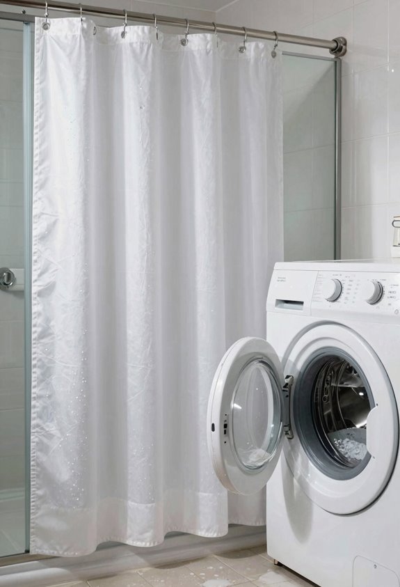 Can You Put Your Shower Curtain in the Washing Machine? 4 detach rings soak check metal