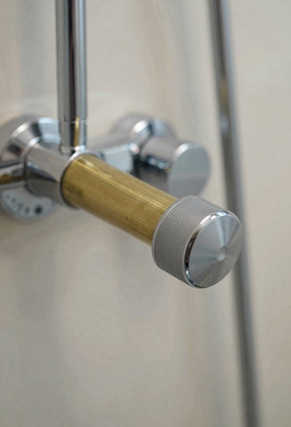 How Does a Shower Faucet Work When You Adjust the Temperature? 4 lever controls pressure not temperature