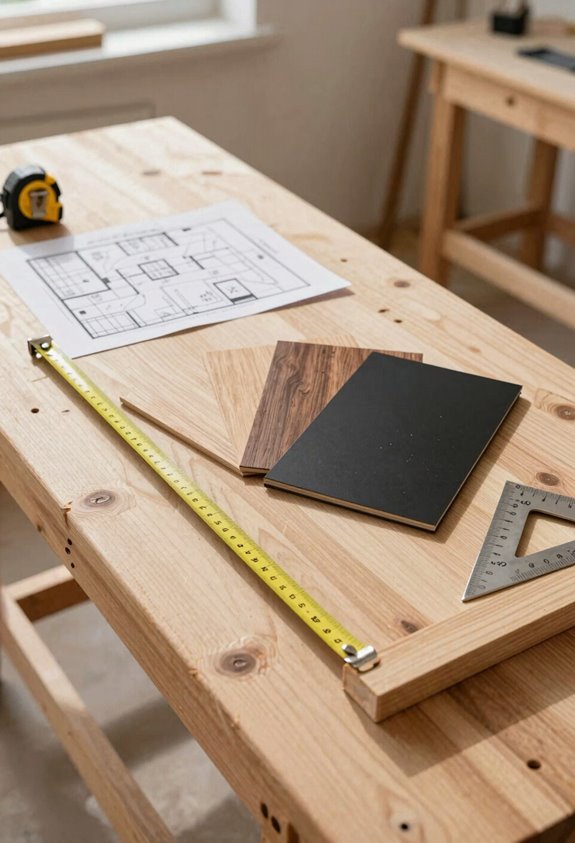 Build Your Own TV Stand in 5 Simple Steps 2 measure space choose materials wisely