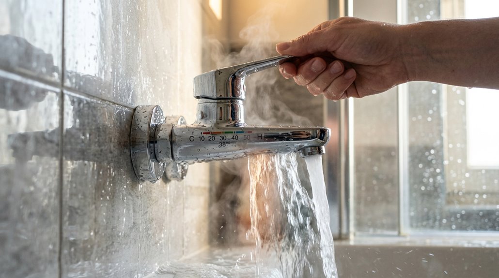 shower faucet temperature mechanism explained