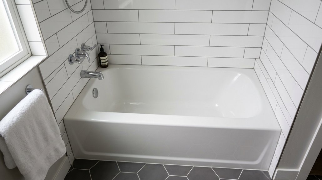 standard bathtub width dimensions