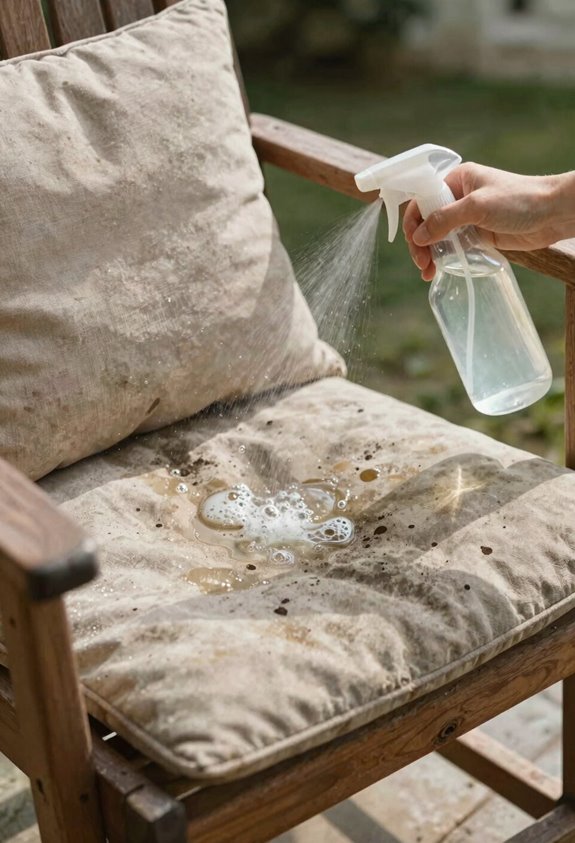 How to Remove Mildew From Outdoor Cushions With Vinegar - 5 Easy Steps 4 undiluted vinegar kills mold components