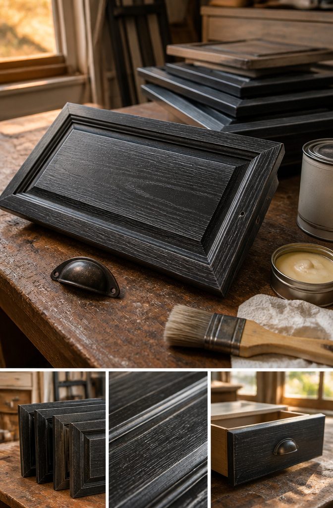 How to Paint Furniture: 8 Steps for DIY Furniture Painting 9 Painted furniture with restored hardware and drawers ready to be fitted