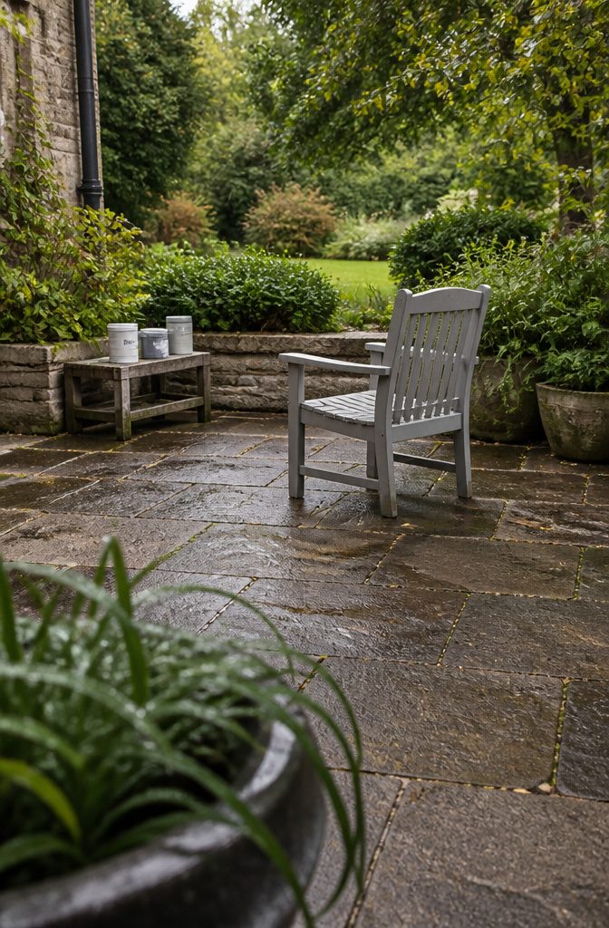 How to Paint Furniture: 8 Steps for DIY Furniture Painting 12 Outdoor furniture beside exterior-rated paint primer putty and caulk